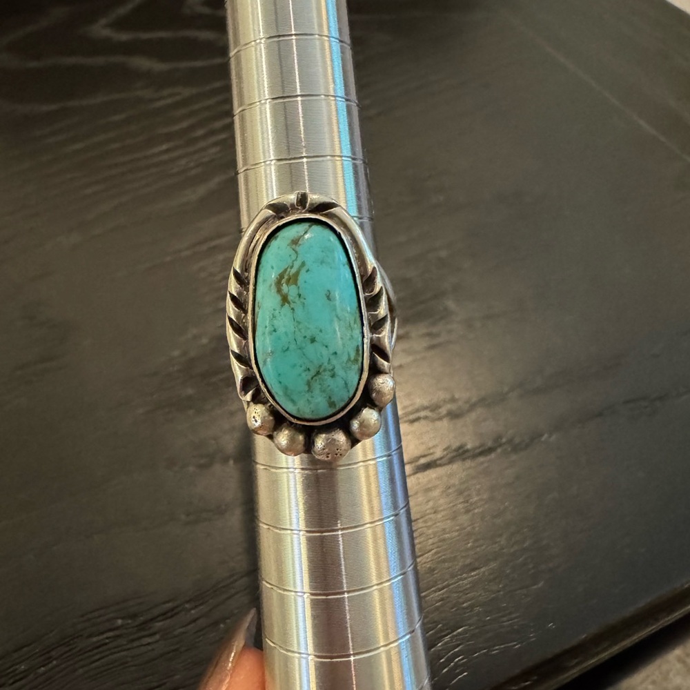 Sterling Silver Turquoise Ring - Picture 2 of 5